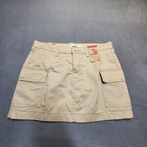 Levis 94 Cargo Skirt New Womens 29 Tan Khaki Mini Mid Rise